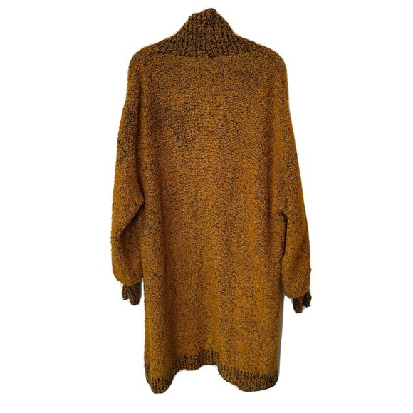 Vintage Puff Sleeve Oversized Long Cardigan Sweater Coat - Picture 2 of 8